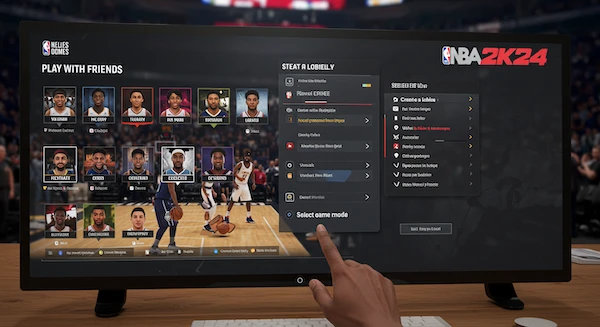 How to play online NBA 2K24 with friends