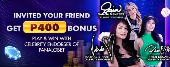 PANALOBET Invite to get ₱400 Bonus