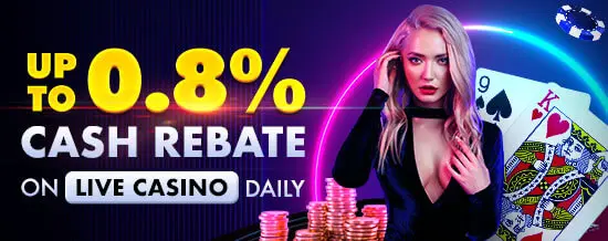 PANALOBET Up to 0.8% Cash Rebate on Live Casino